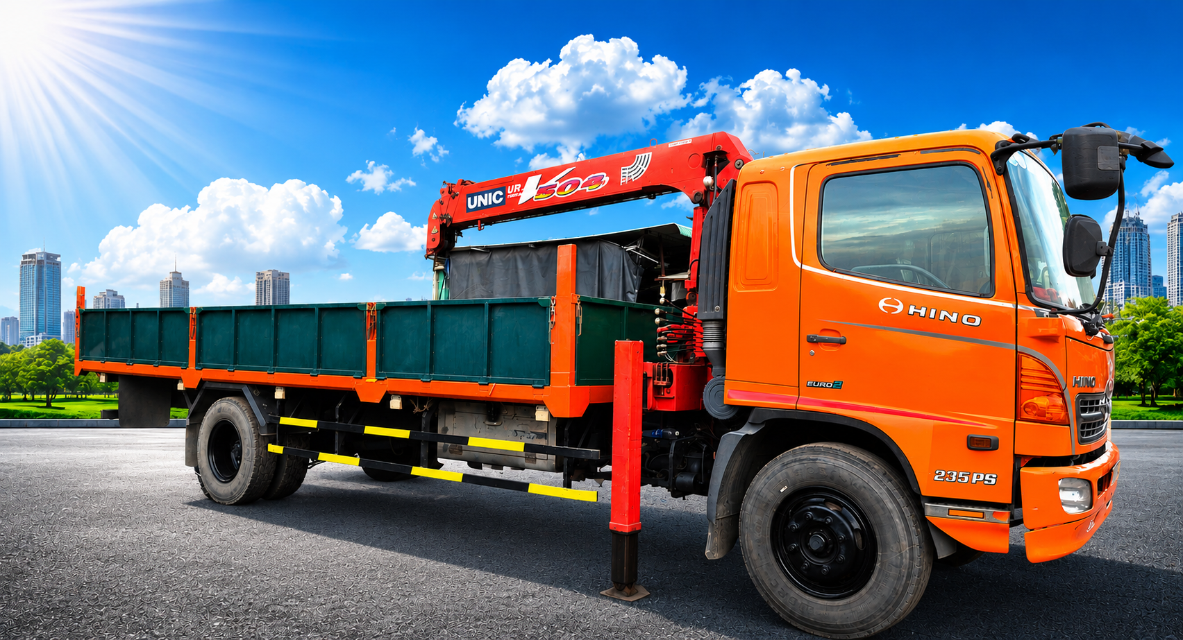 Đội hình xe tải chuyên nghiệp của Vận tải Lê Chung