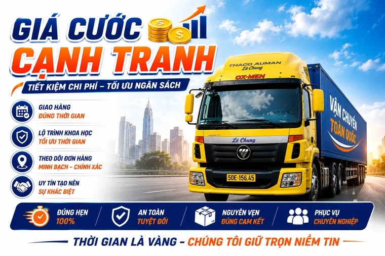 Đội xe tải trọng lớn của Lê Chung